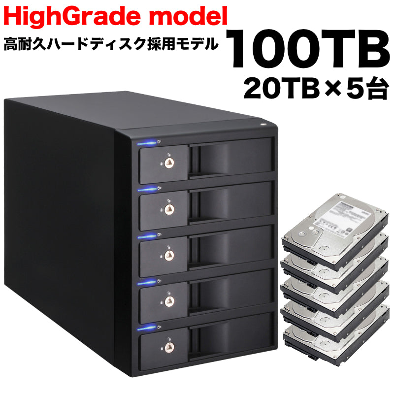 林檎派 Macbeth 5BayU32C RAID ハイグレード 100TB [RGH35M5BU32C-100T-HG] ¥468,000
