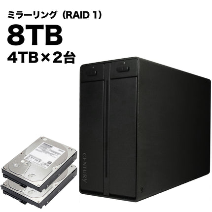 林檎派 Macbeth 2Bay2 ミラーリングモデル 8TB [RGH35M2B2-M8T1]