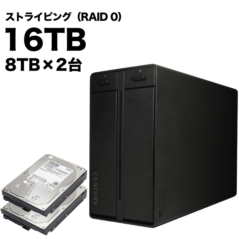 RAID0対応 外付けハードディスク