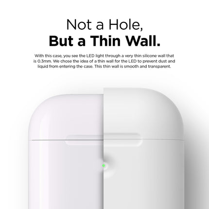 【処分特価セール】AIRPODS CASE for AirPods 2nd Generation Wireless Charging Case for AirPods 2nd Wireless (White) [EAP2SC-WH]