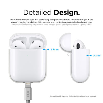 【処分特価セール】AIRPODS CASE for AirPods 2nd Generation Wireless Charging Case for AirPods 2nd Wireless (White) [EAP2SC-WH]