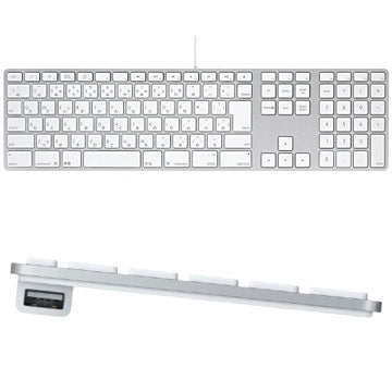 【中古品】Apple Keyboard JIS 日本語版　(テンキー付) [A_MB110J/B] ¥7,990