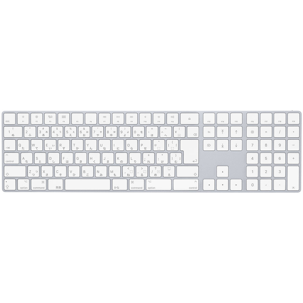 【中古品】Apple Magic Keyboard JIS 日本語版 (テンキー付) シルバー [A_MQ052J/A] ¥7,990